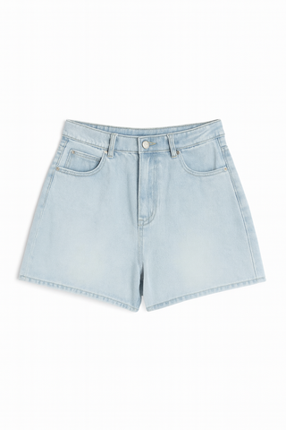 BTG_FLATLAY_CANDIDATE | light-wash-classic-denim-shorts