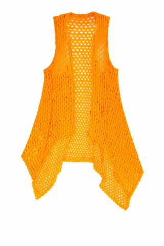 BTG_FLATLAY_CANDIDATE | orange-open-weave-statement-vest