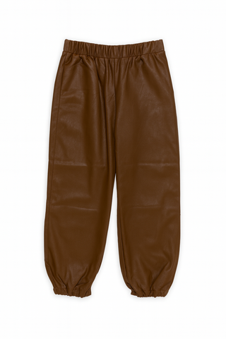 BTG_FLATLAY_CANDIDATE | brown-faux-leather-jogger-pants