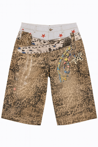 BTG_FLATLAY_CANDIDATE | leopard-print-statement-bermuda-shorts