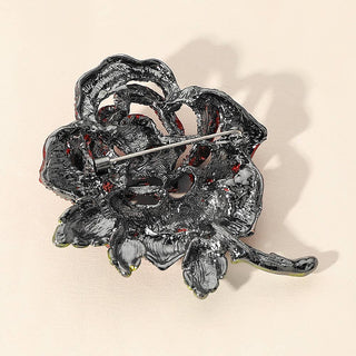 Stone Paved Rose Pin Brooch - Born To Glam