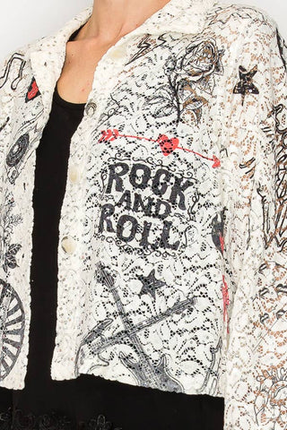 Rock and Roll Cropped Sequin Jacket - Born To Glam