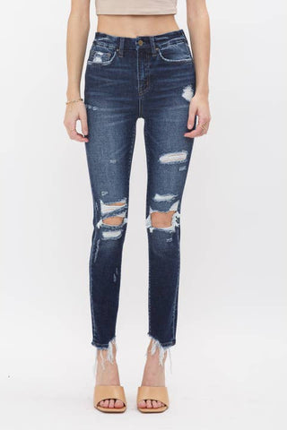 Pesquie High Rise Ankle Skinny by Born To Glam