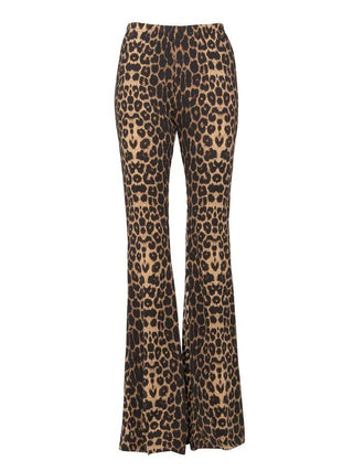 Leopard Animal Print Bell Bottoms Cheetah Palazzo Flare Pant