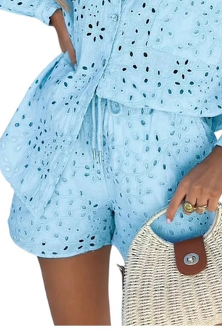 Style the Italian Herringbone Crochet Vacation Set exclusively at Born To Glam