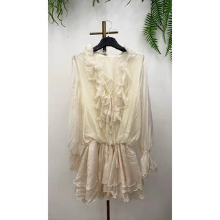 Ruffle Chiffon Mini Dress