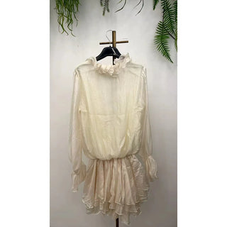 Ruffle Chiffon Mini Dress