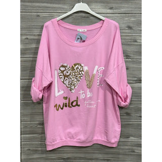 LOVE Graphic Cotton Sweatshirt
