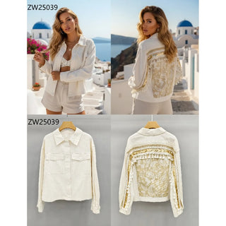Ivory Baroque Embellished Jacket
