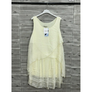 Yellow Layered Statement Top