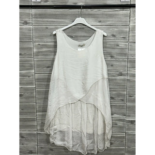 Ivory Layered Statement Top