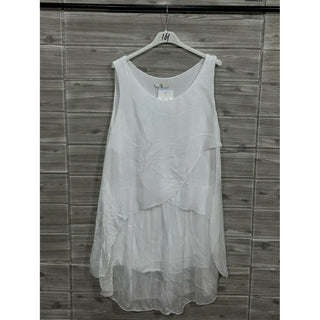 White Layered Statement Top