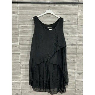 Black Layered Statement Top