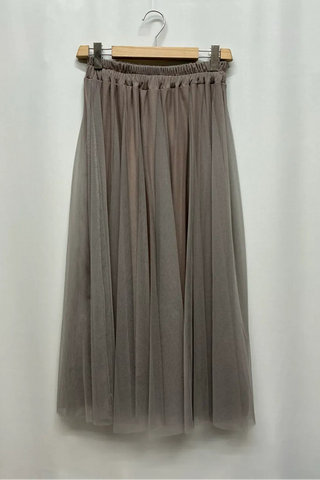 Style the Tulle Pleated Midi Skirt exclusively at Born To Glam