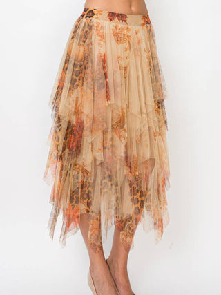 Halloween Dreamy Tiered Tulle Midi Skirt