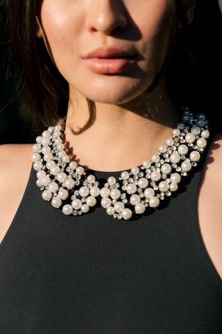 Diana Pearl Statement Necklace - Born To Glam
