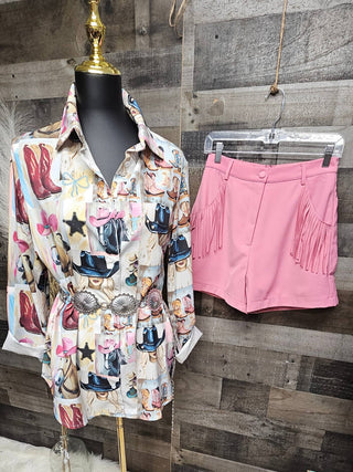 Danilo Painted Cowgirl Button-Up Top — Faire photo 5