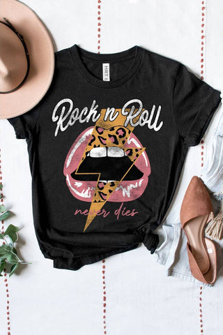 Rock and Roll Never Dies Tee - Born To Glam