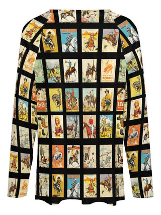 Cowboy Collage Long Sleeve Top — Faire photo 3