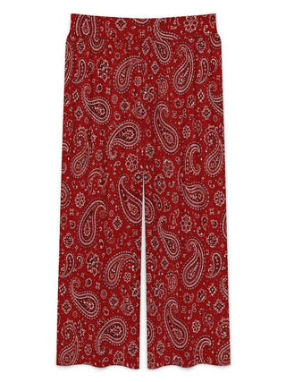 Red Paisley Bandana Wide Leg Pants — Faire photo 3