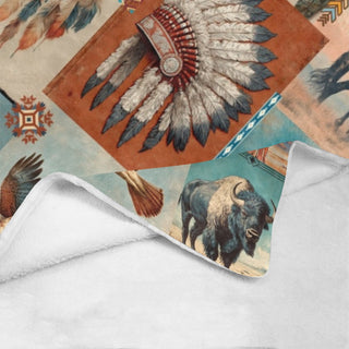 Baha Ranch Bohemian Dreams Minky Soft Throw Blanket 60" X 80" Made in America - Born To Glam