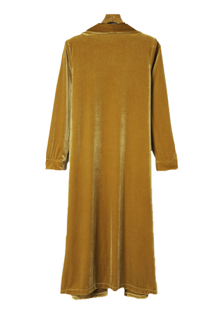 Gold Velvet Duster Kimono view 5