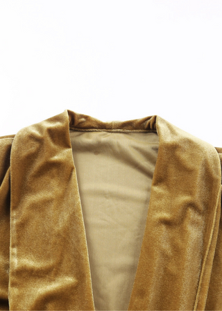 Gold Velvet Duster Kimono view 6