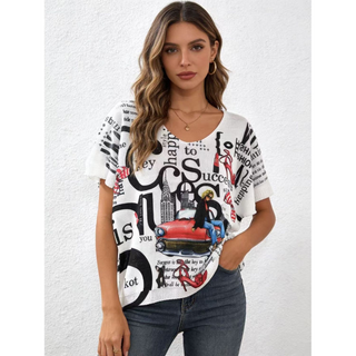 Style the City Streets Graphic Italian Knit Top exclusively at Born To Glam