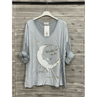 Style the Silver Mist Celestial Moon Whisper Knit Top exclusively at Born To Glam