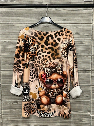 Italian Statement Graphic Short Sleeve Top — supplier photo