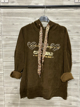 Italian Embellished Cross Sweatshirt — supplier photo