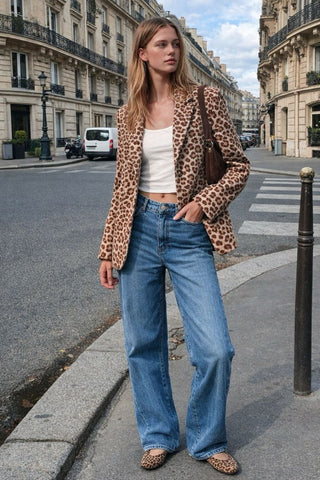Leopard Print Statement Blazer