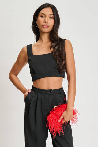 Harlow Feather Evening Bag - Born To Glam