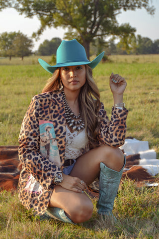 Wild West Leopard Western Blazer - Baha Ranch Western view 13