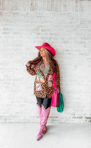 Wild West Leopard Western Blazer - Baha Ranch Western view 16