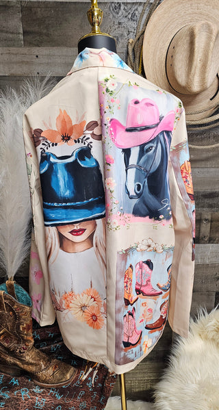 Danilo Painted Cowgirl Western Blazer view 2