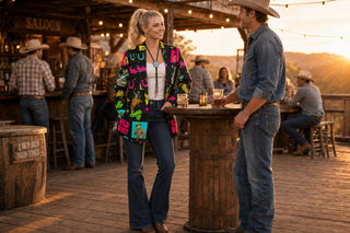 Black Last Roundup Western Blazer view 3