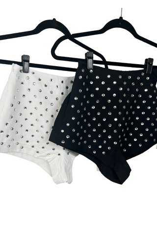 Crystal Embellished Shorts - Born To Glam