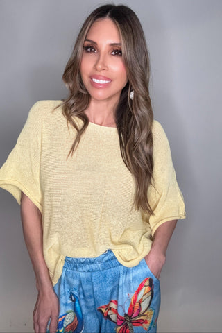 Drop Shoulder Knit Top - Born To Glam