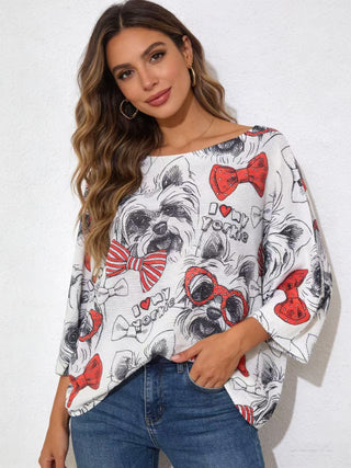 I Love My Yorkie Graphic Knit Sweater