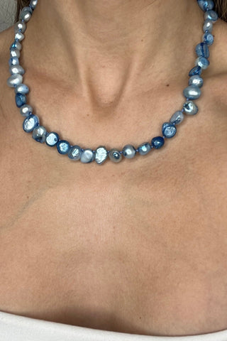 Cultured Pearl Short Necklace - Born To Glam